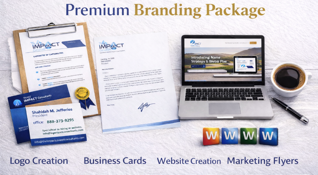 Premium Branding Package - Logo, Business Cards, Website, Marketing Flyers
