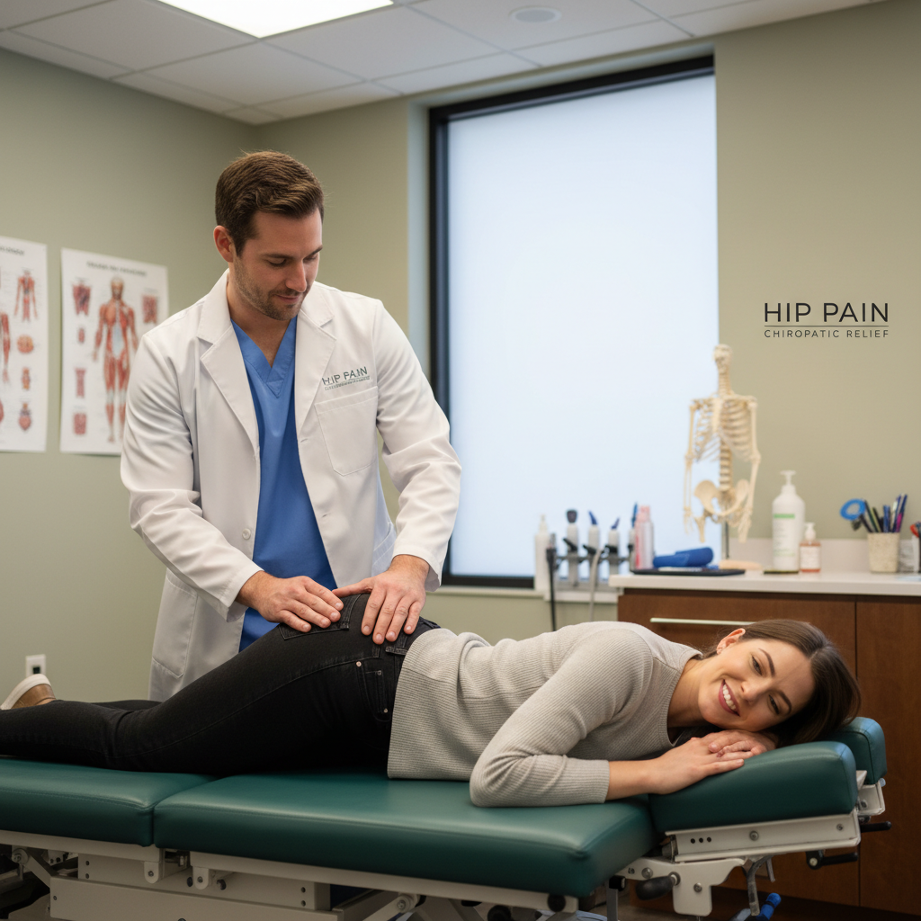 Professional hip pain chiropractic relief treatment session at Surfers Paradise Chiropractic Health & Wellness Centre