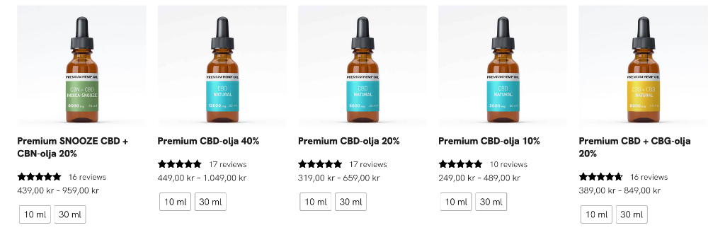 Raw Hemp CBD produkter