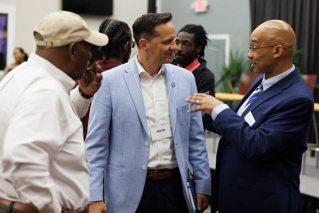 Business professionals networking