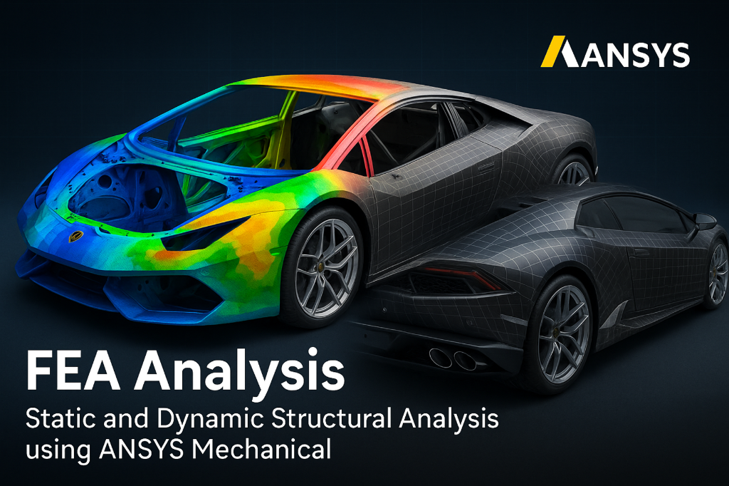 ANSYS FEA structural simulation for mechanical components