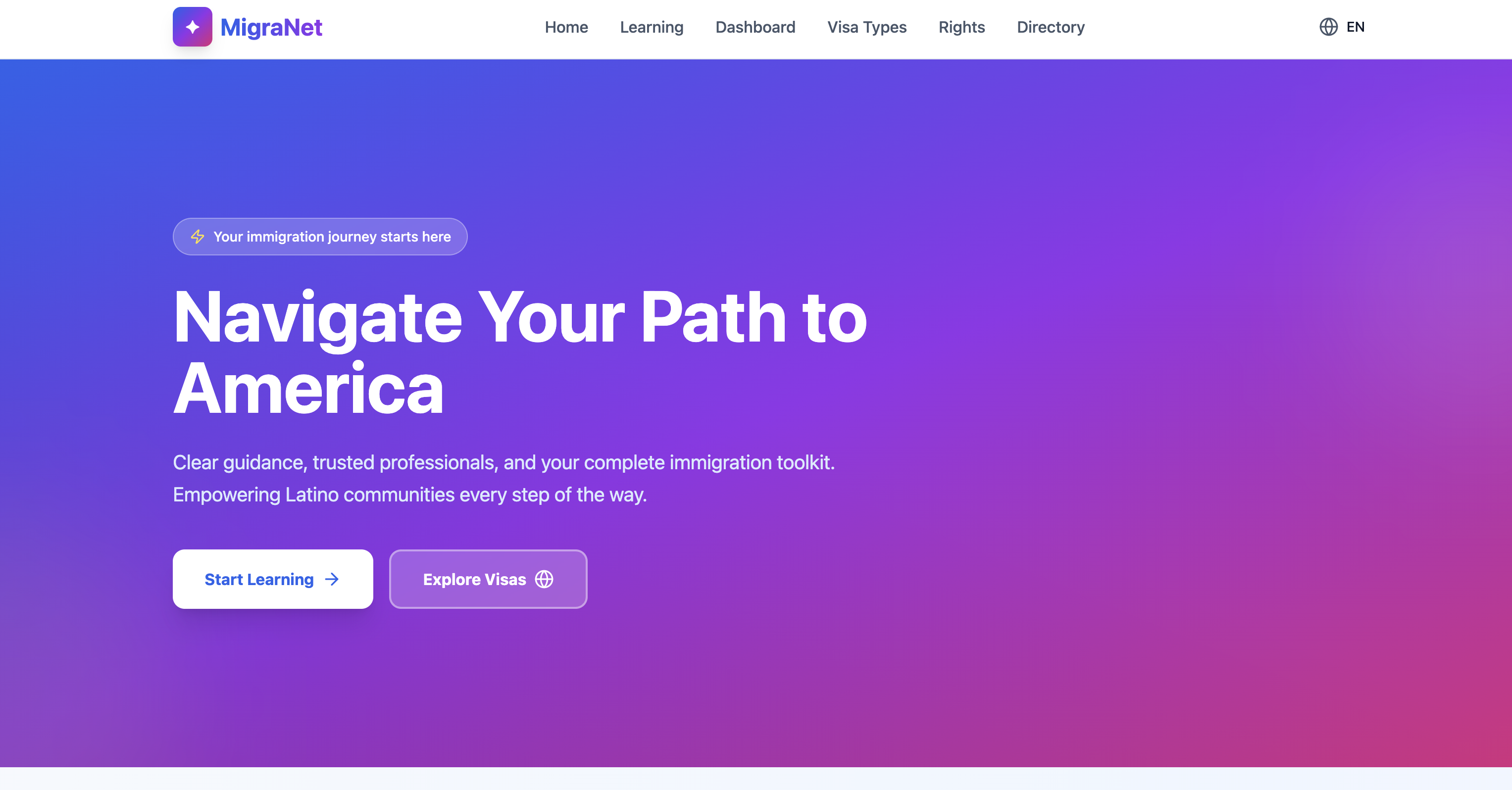 Migranet template preview