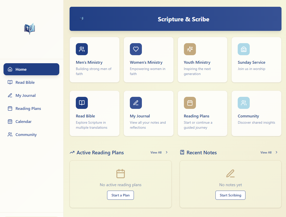 Church App template preview