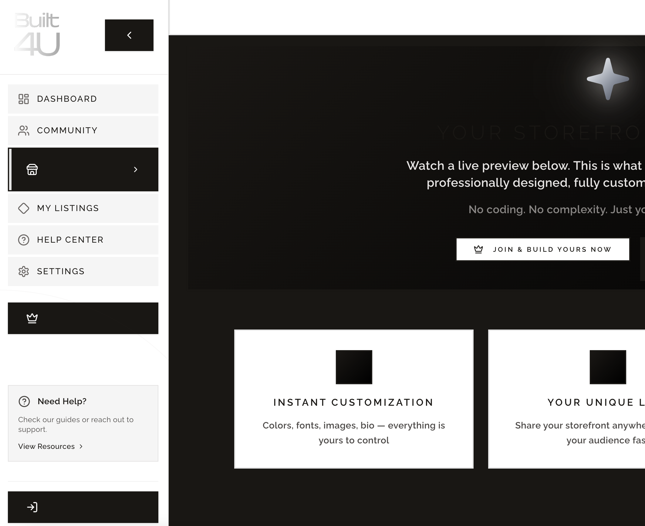 MODERN THEME B4U template preview