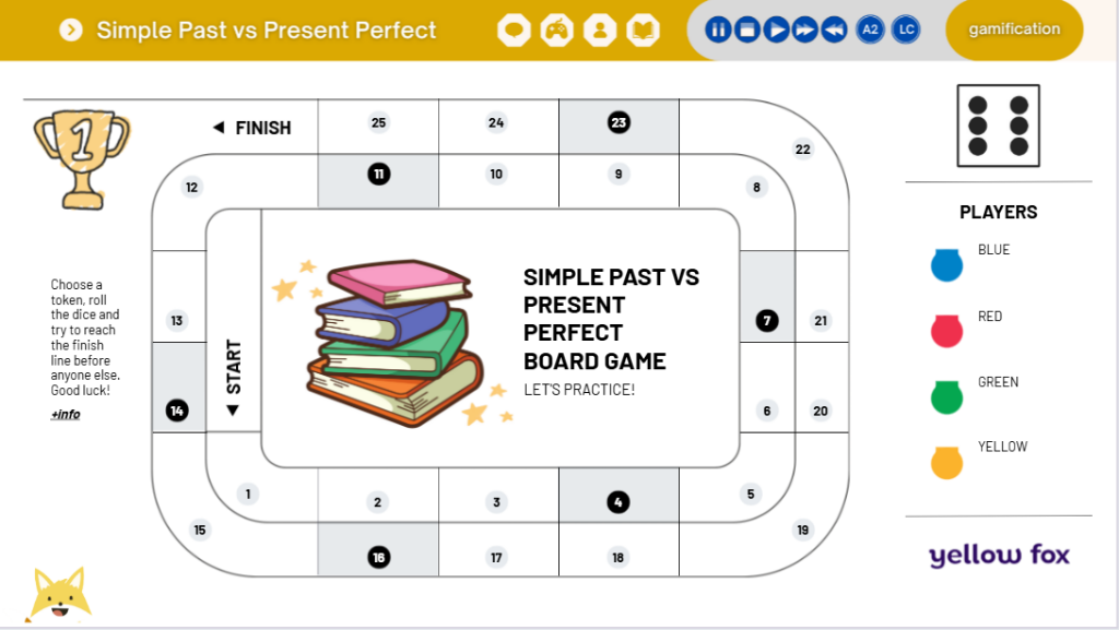 Simple Past VS Present Perfect Board Game