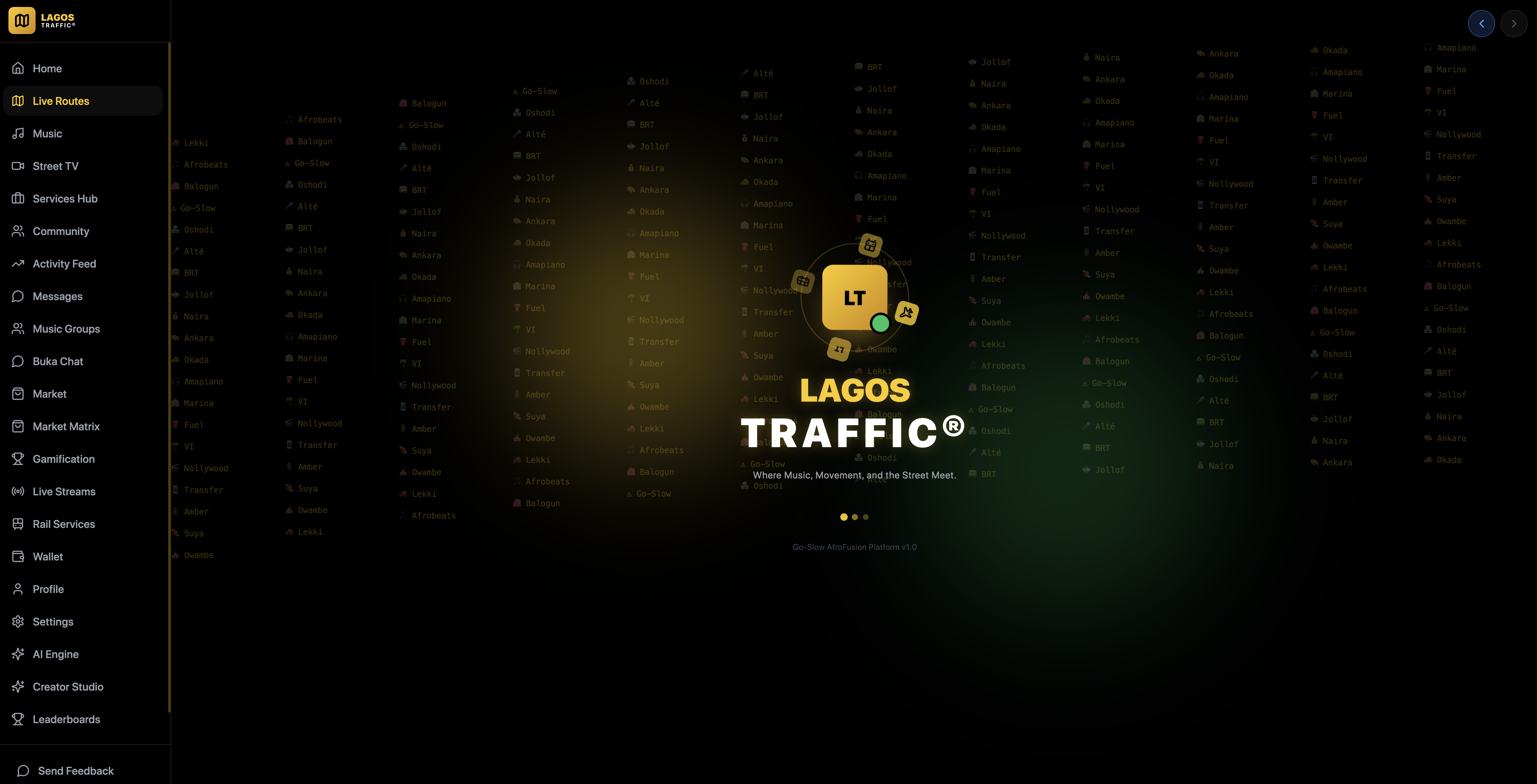 LAGOS TRAFFIC® Super App template preview
