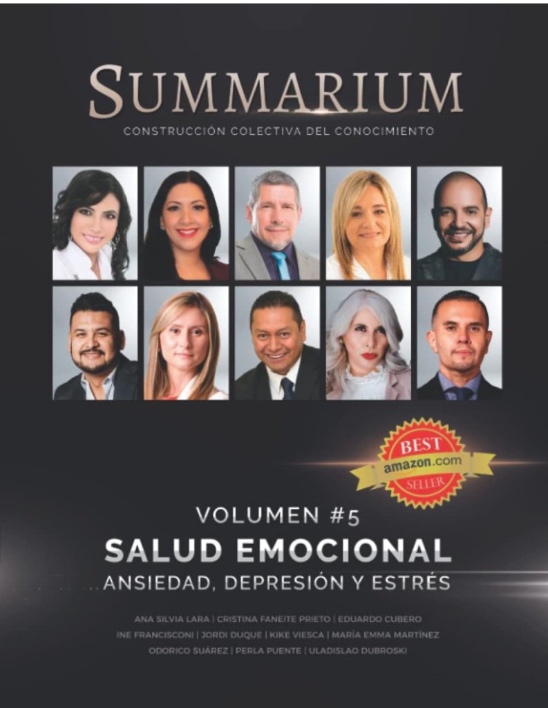 Libro Summarium Vol. 5 Salud Emocional - Ansiedad, depresión y estrés - Cristina Faneite colaboradora
