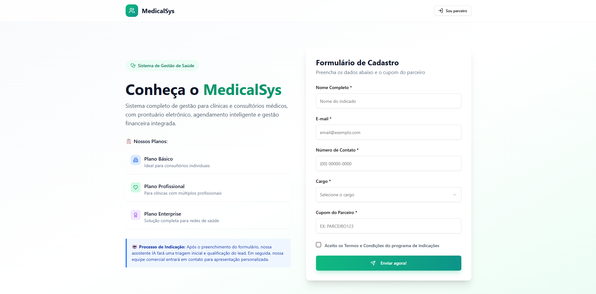 Medicalsys - Programa de Indicação template preview