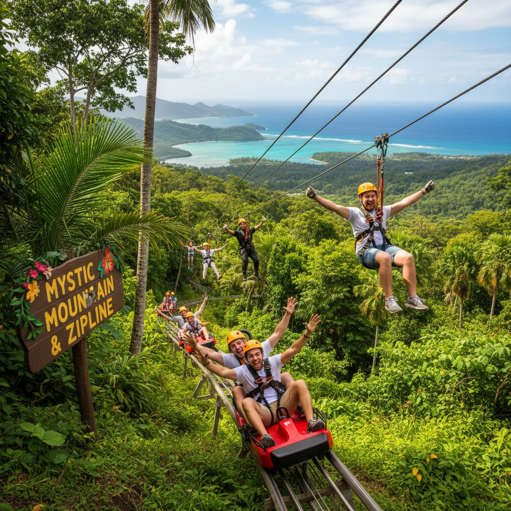 Mystic Mountain Bobsled & Zipline - Adventure tour in St. Ann | Pryceless Jamaican Tours
