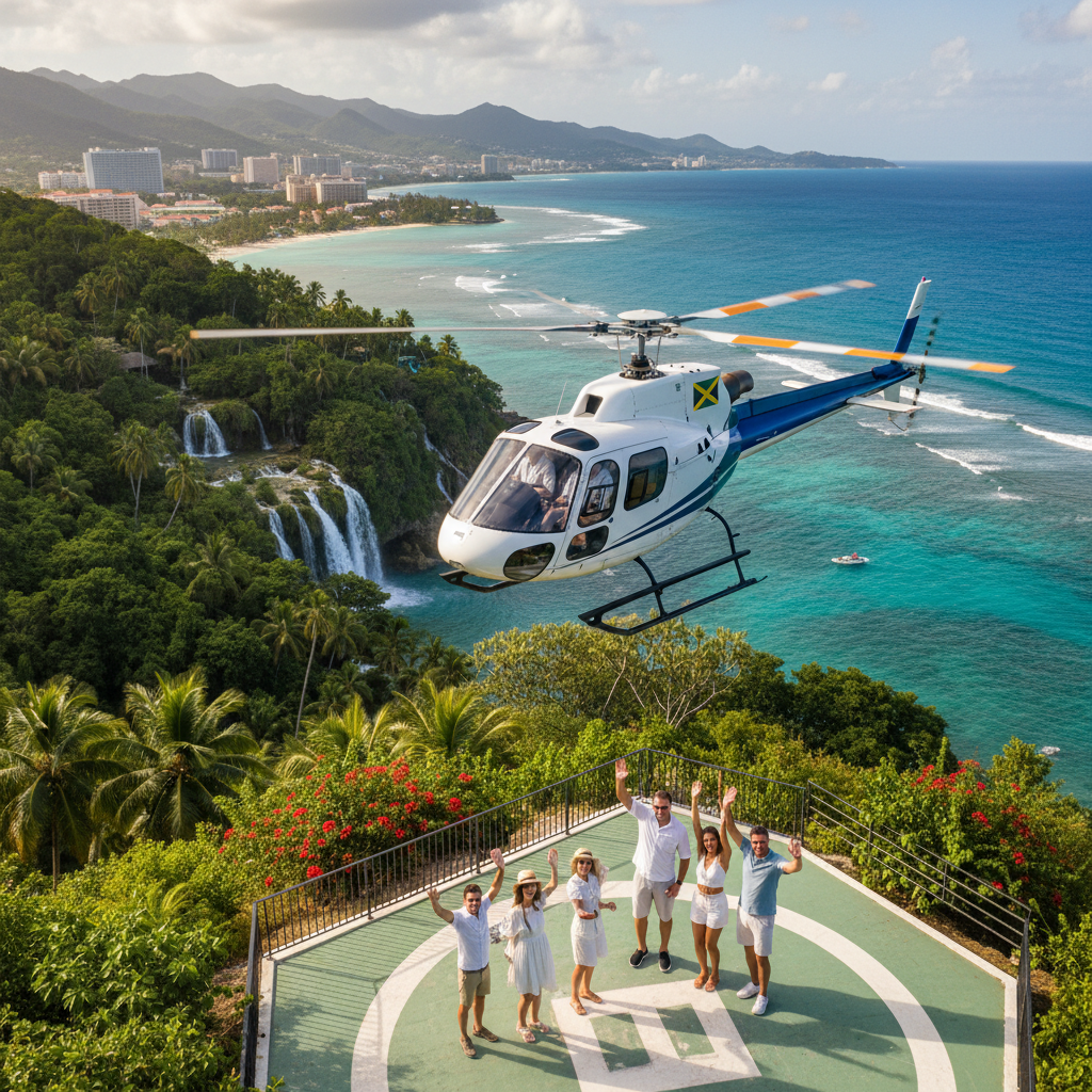 Helicopter Island Tour - Luxury tour in St. James | Pryceless Jamaican Tours