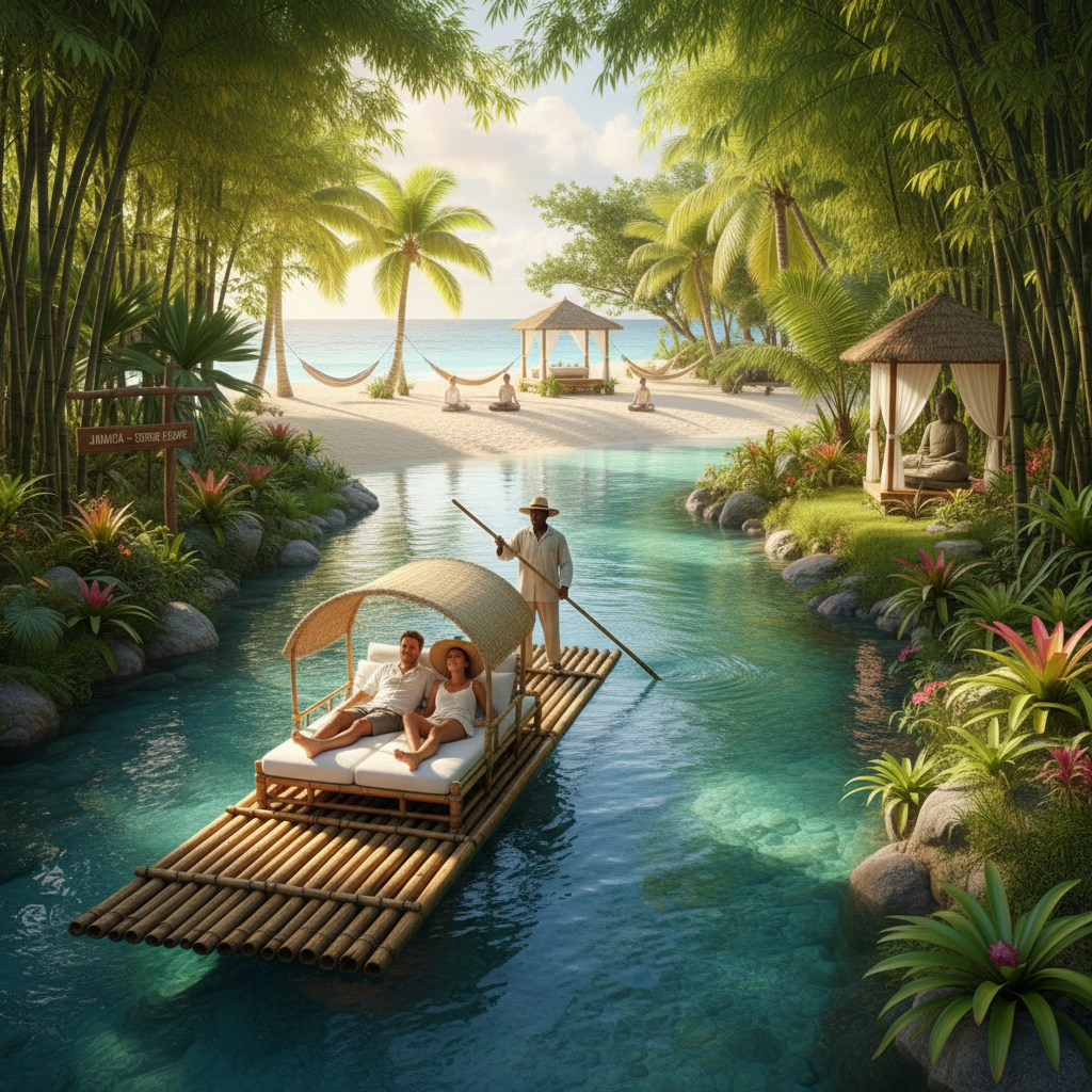 Bamboo Rafting - Relaxation tour in Jamaica | Pryceless Jamaican Tours