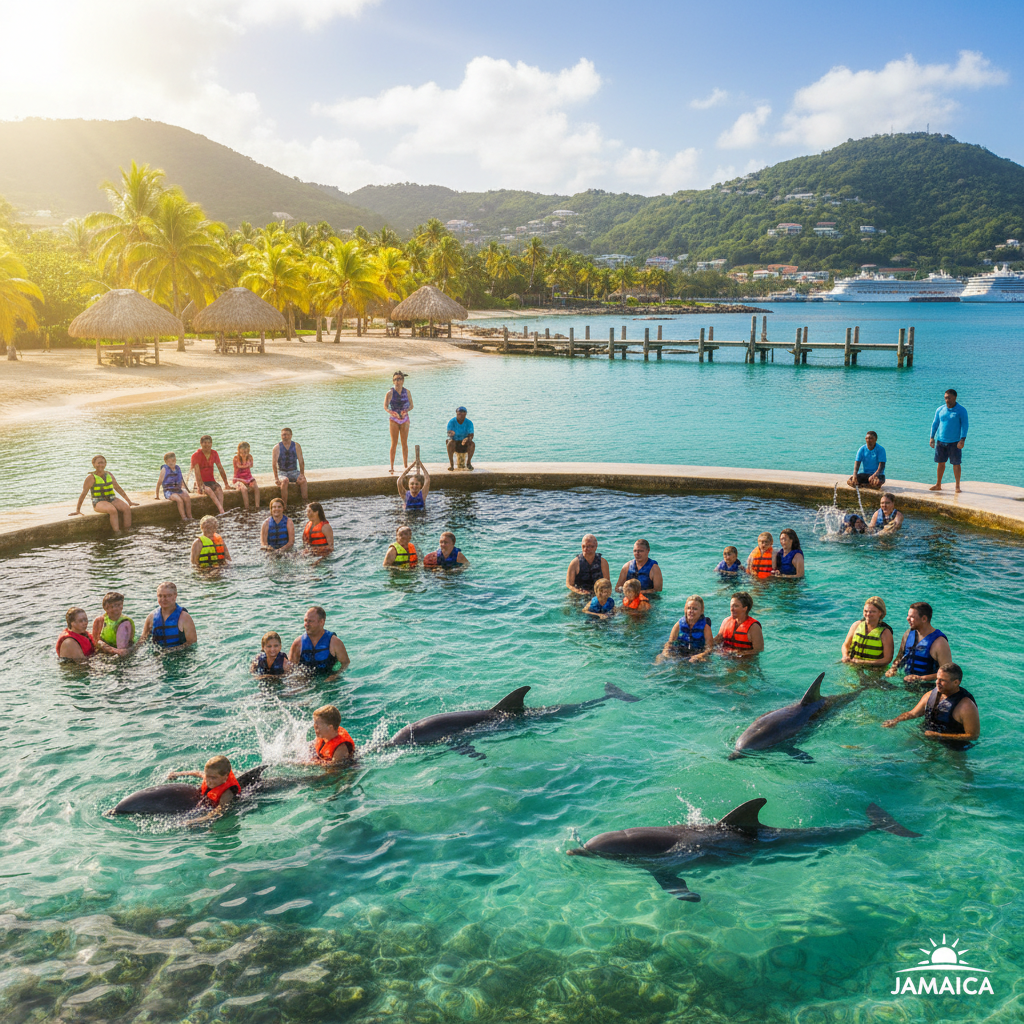 Dolphin Cove Encounter - Family tour in St. Ann | Pryceless Jamaican Tours