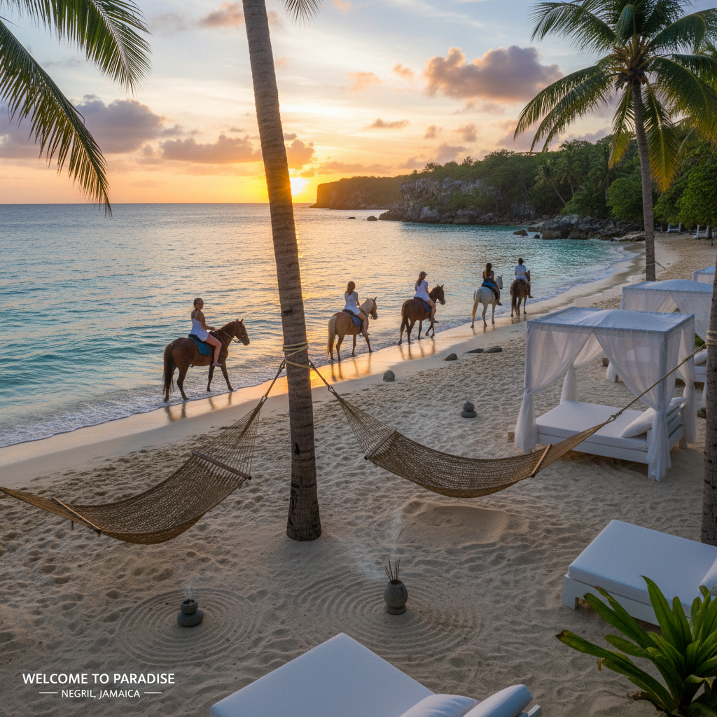 Sunset Horseback Beach Ride - Relaxation tour in Westmoreland | Pryceless Jamaican Tours