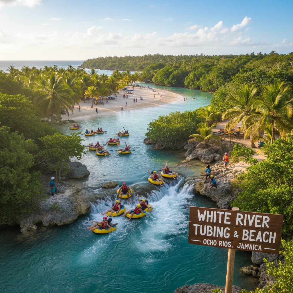 White River Tubing & Beach - Adventure tour in St. Ann | Pryceless Jamaican Tours