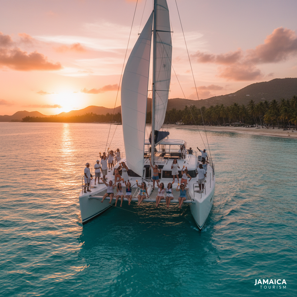 Sunset Catamaran Cruise - Water tour in St. James | Pryceless Jamaican Tours