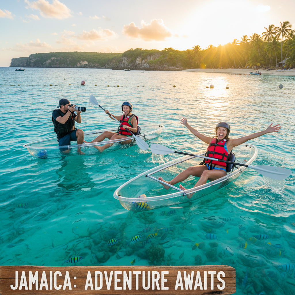 Clear Kayak Photoshoot - Adventure tour in Jamaica | Pryceless Jamaican Tours