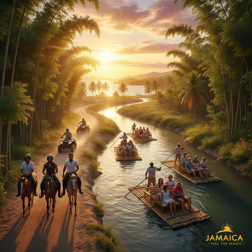 Horseback Ride, ATV & Bamboo Rafting – image 4