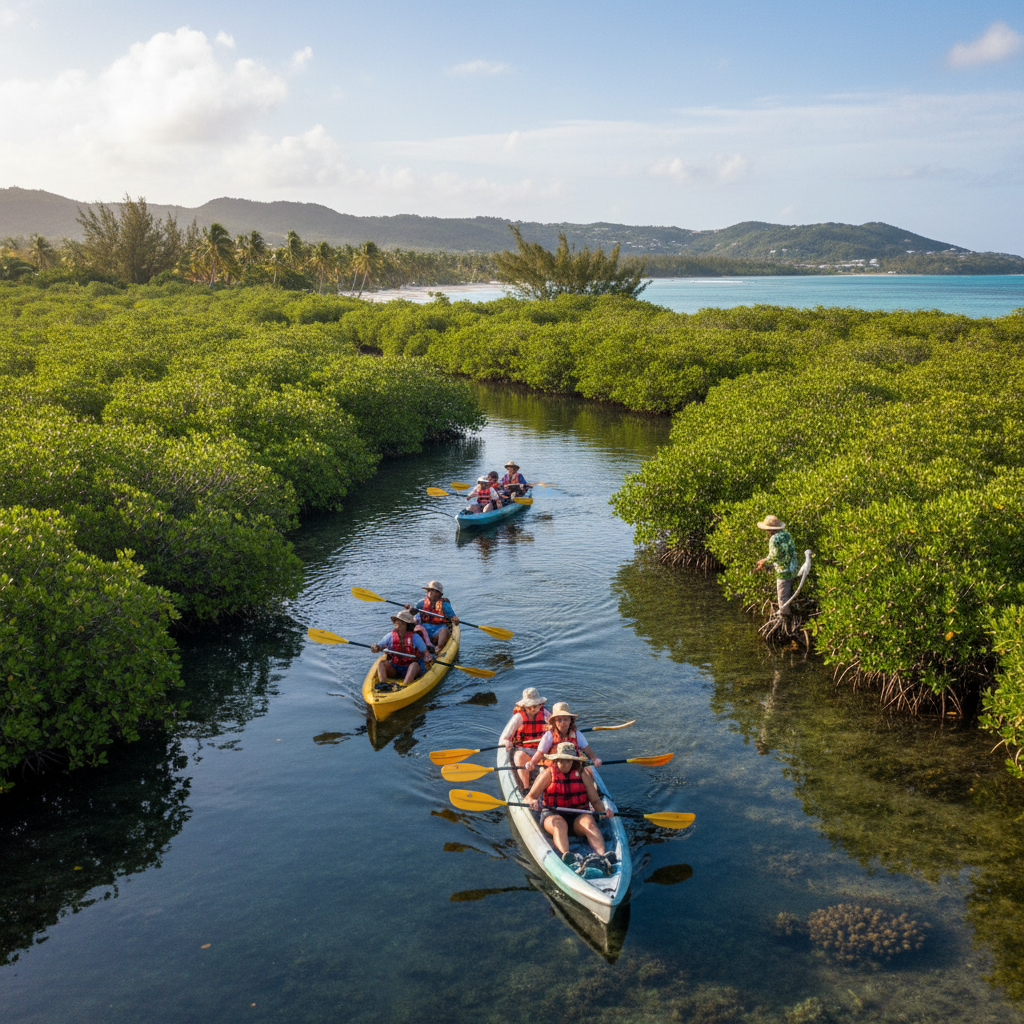 Kayaking through Mangroves - Nature tour in Westmoreland | Pryceless Jamaican Tours