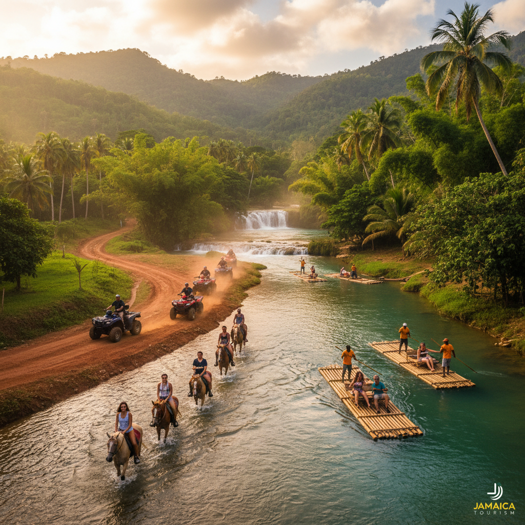 Horseback Ride, ATV & Bamboo Rafting - Combo tour in St. Ann | Pryceless Jamaican Tours