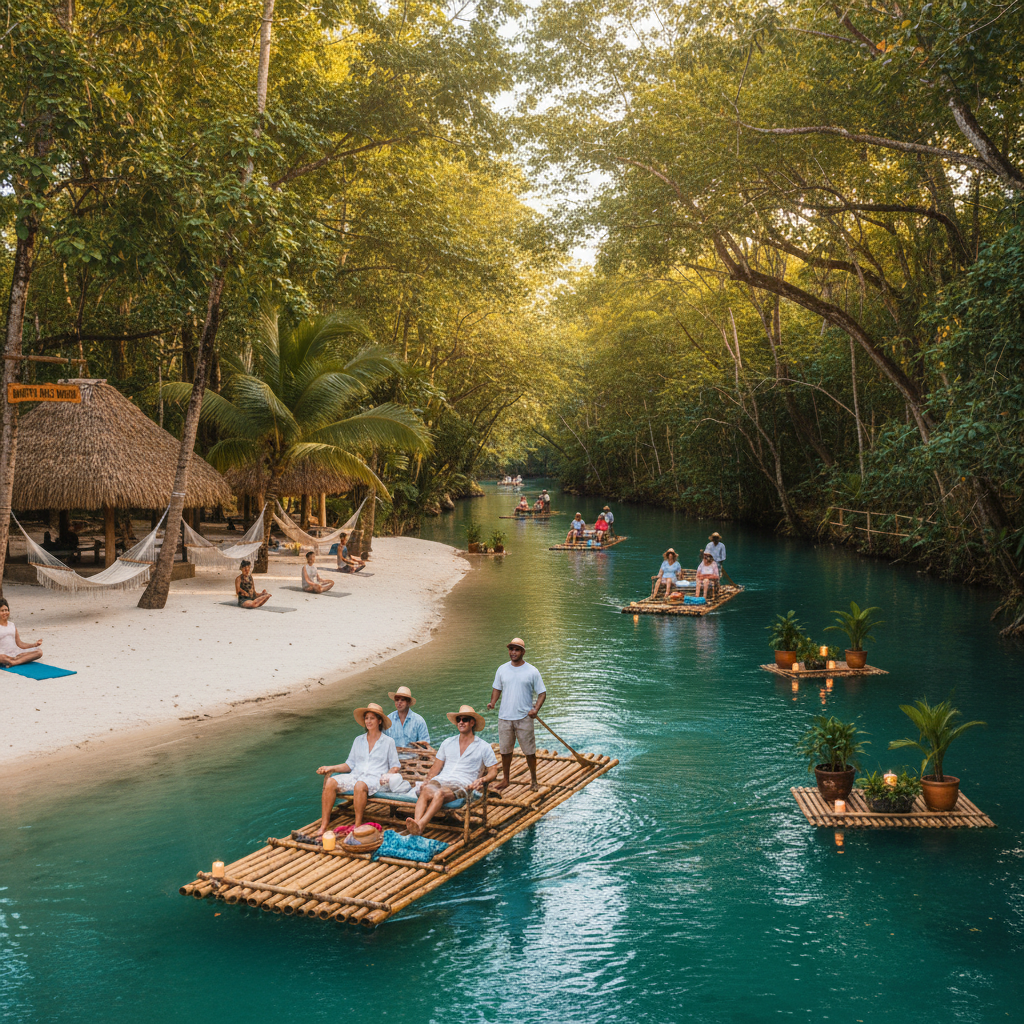Bamboo Rafting On The Martha Brae - Relaxation tour in Trelawny | Pryceless Jamaican Tours