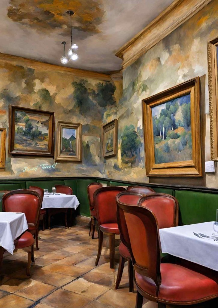 Restaurante Estilo Cézanne - Paisajes Clásicos