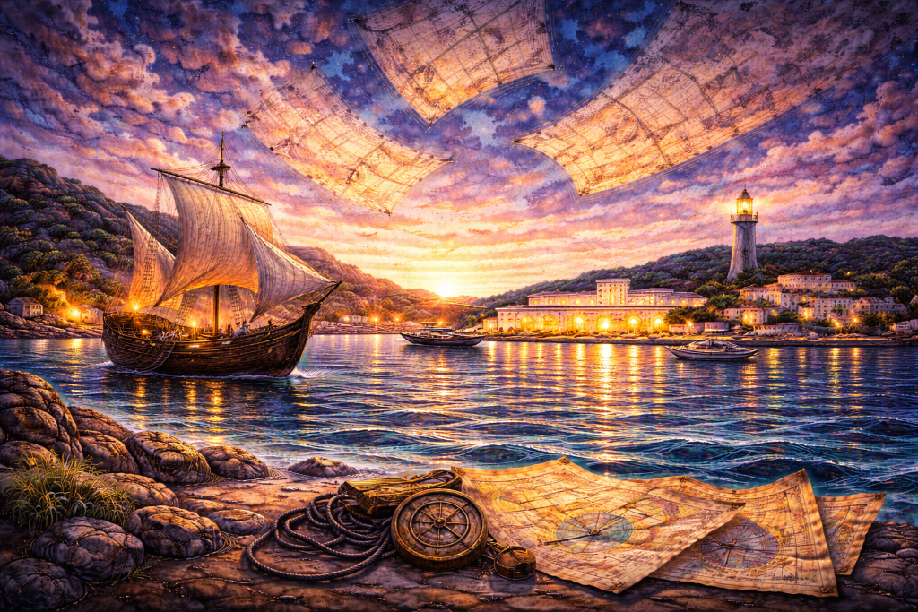 Puerto de Sant Antoni al Atardecer — Cartografía