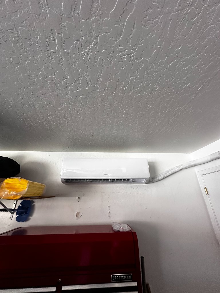 Mini split indoor installation Anthem