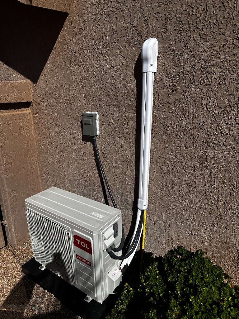 RV Garage mini-split installation