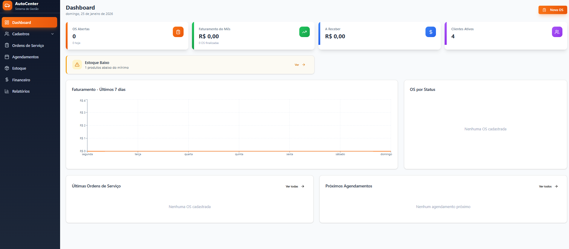 Auto Center Pro template preview