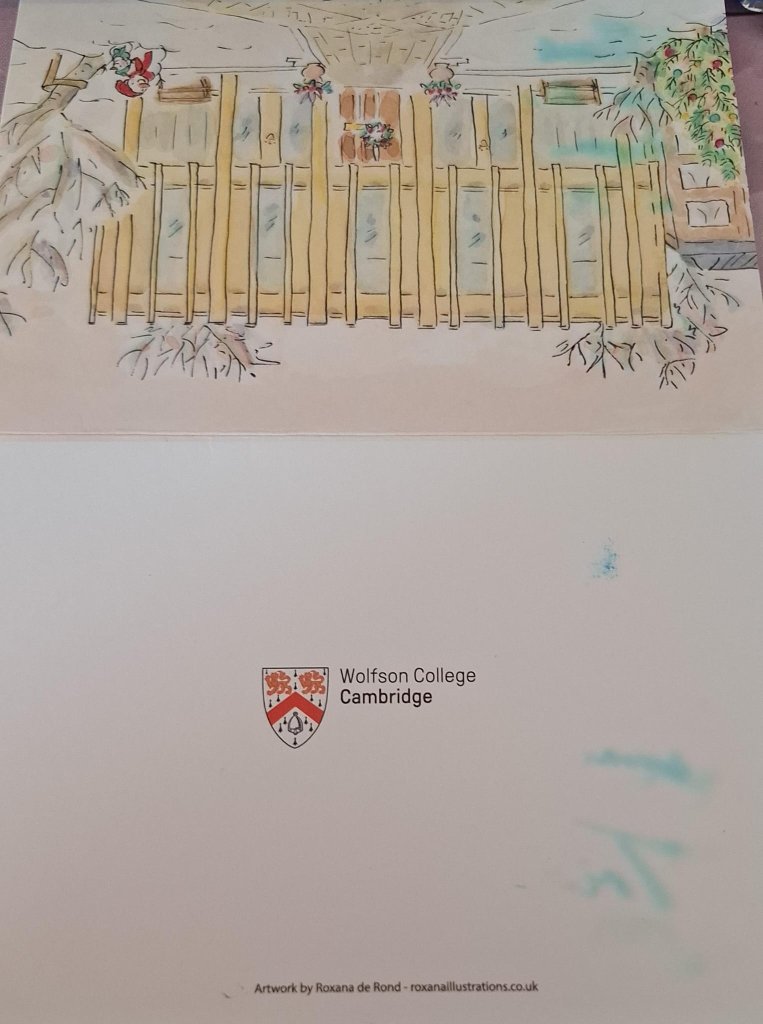 Wolfson College Cambridge postcard front