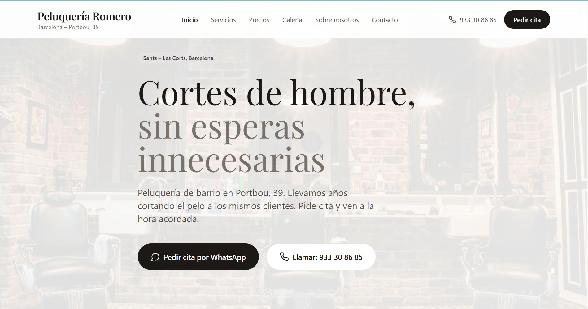 Website – Modern Beauty Studio Layout template preview