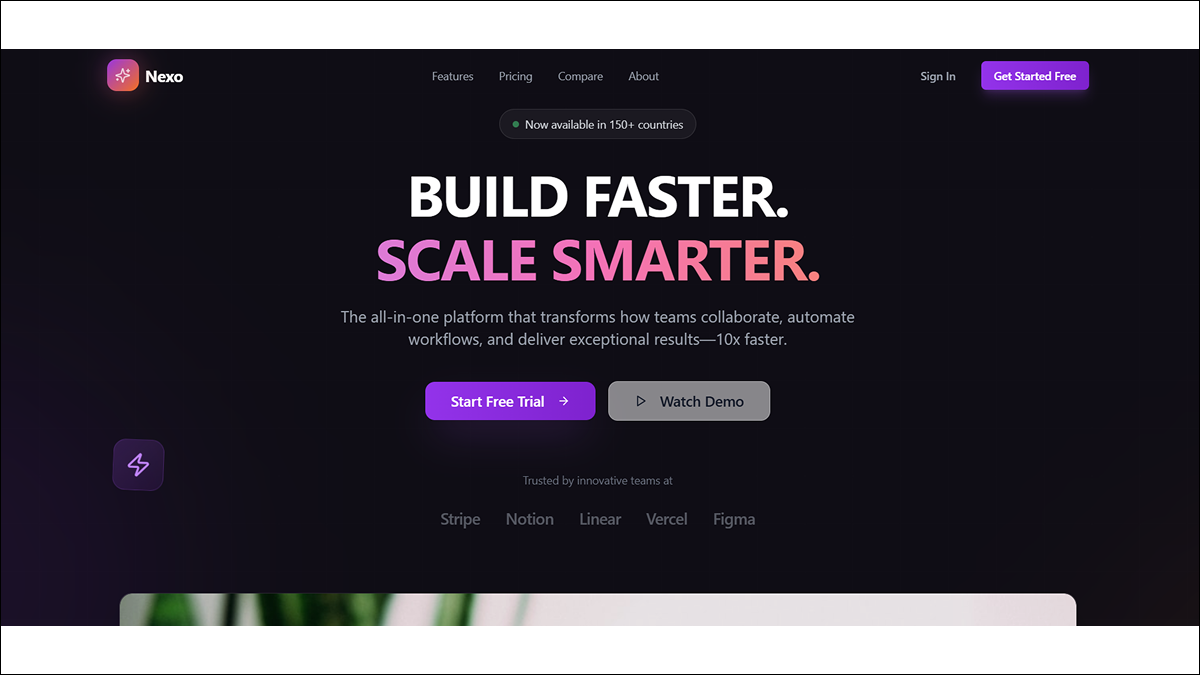 NEXO template preview