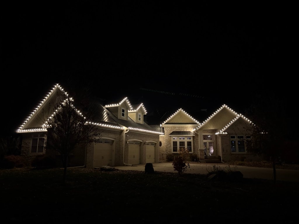 Professional holiday lighting