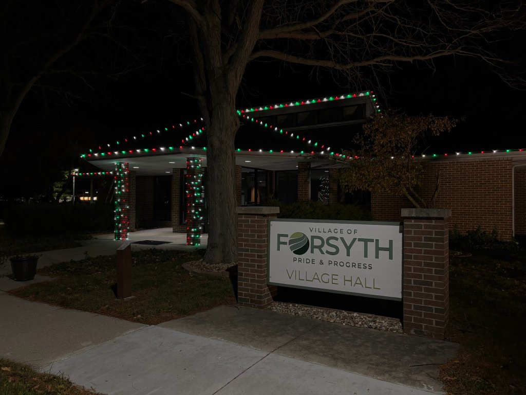 Village Hall holiday lights