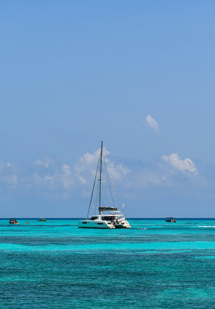 Sailboat on sea
