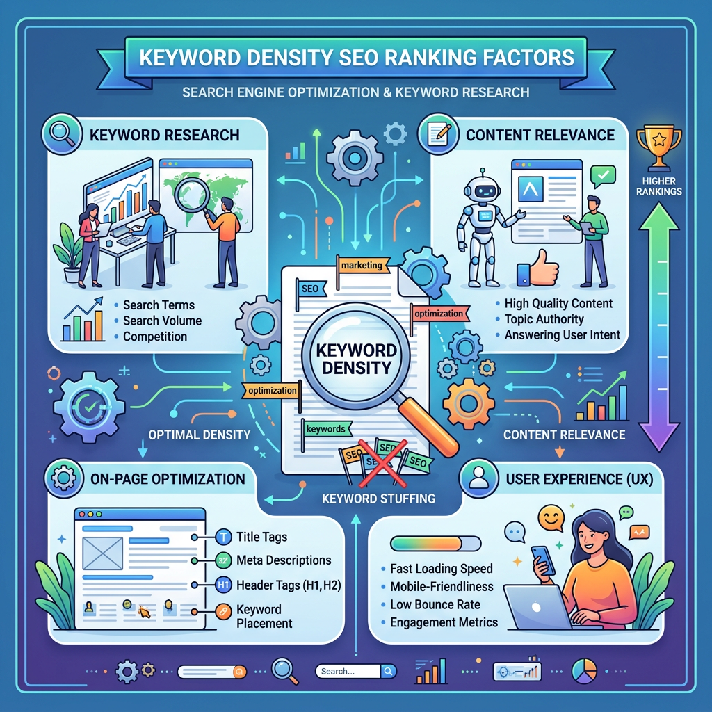 The Complete Guide to Keyword Density and Other Important SEO Ranking Factors - Expert Las Vegas SEO article by Vegas Marketing