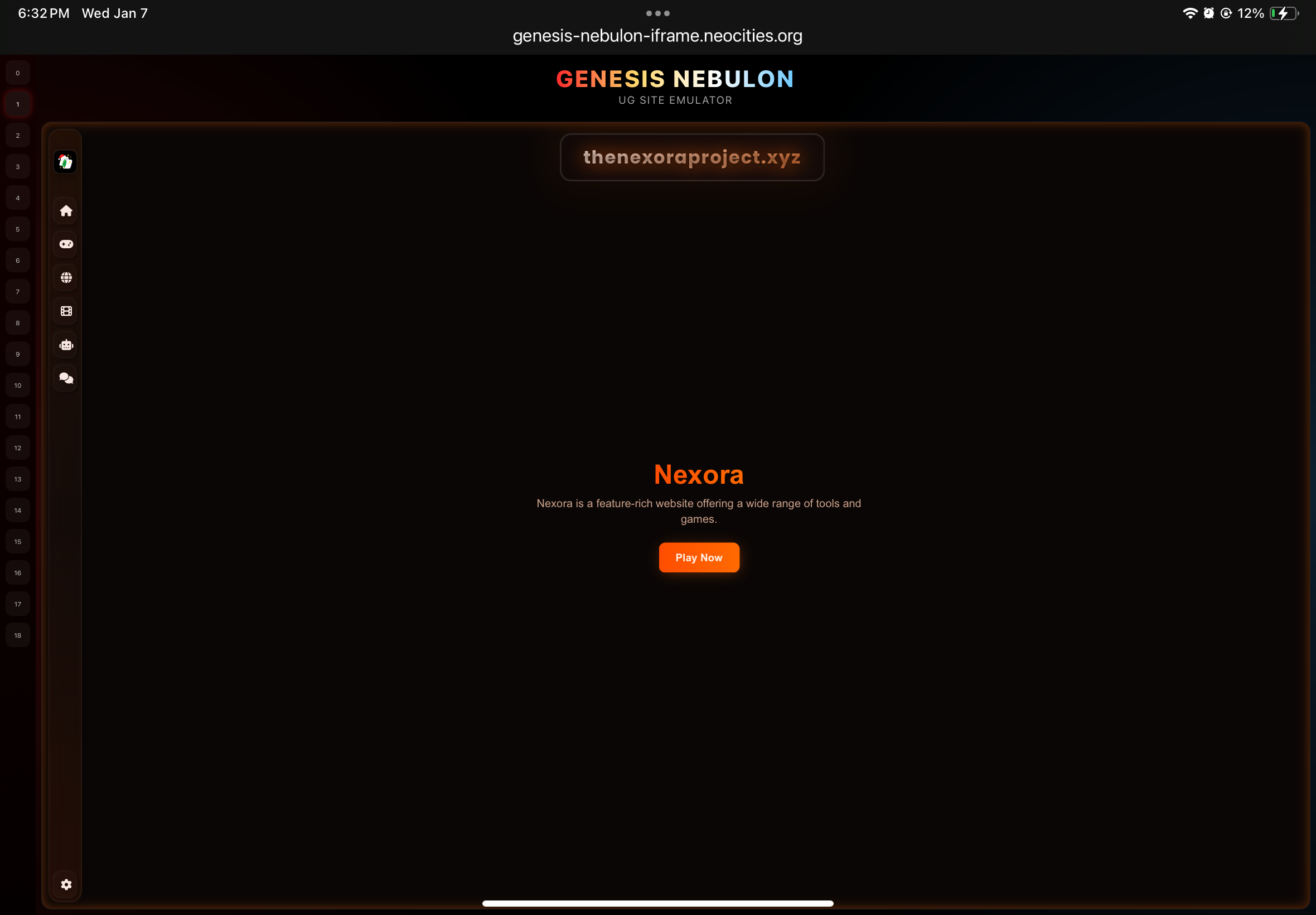 Emulator template preview