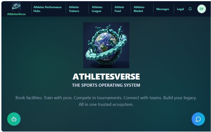 AthletesVerse template preview