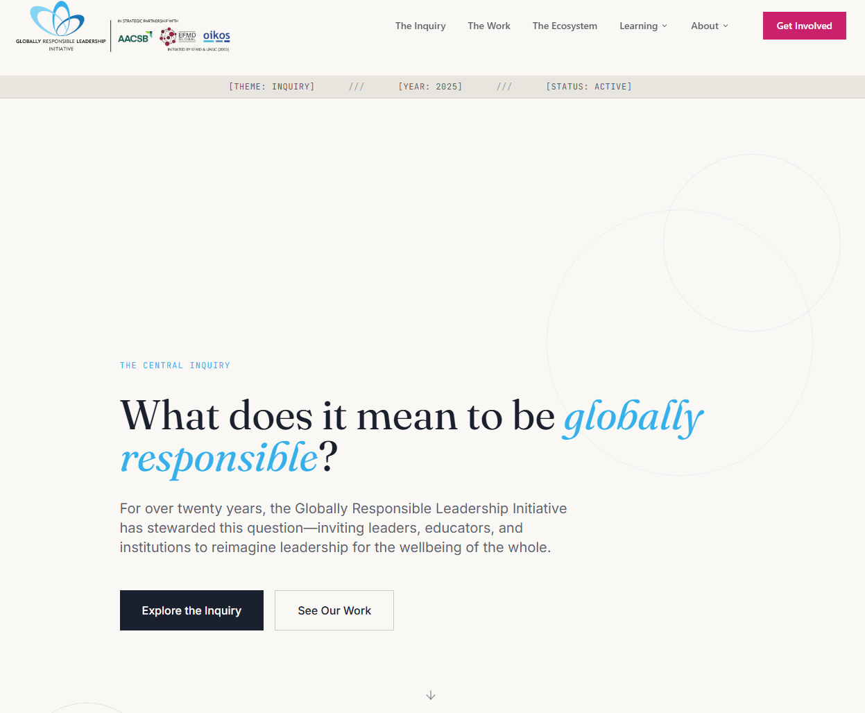 GRLI web app template preview