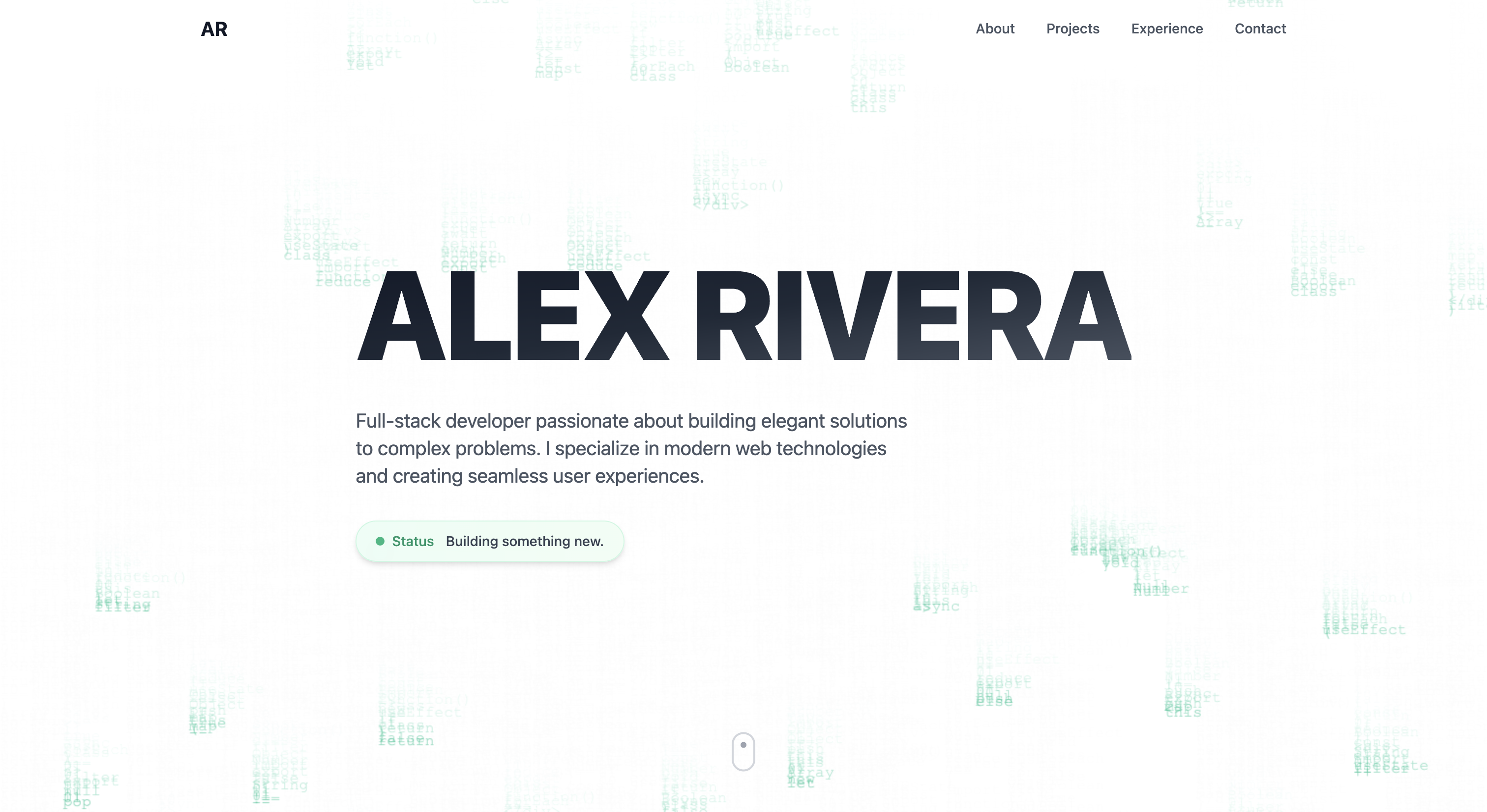 Software Engineer/Student Portfolio template preview