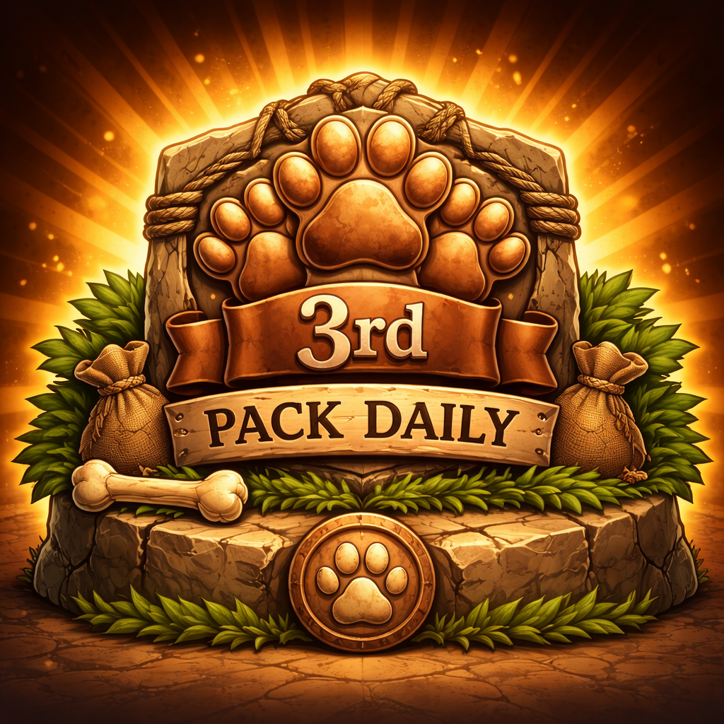 3rd place pack trophy