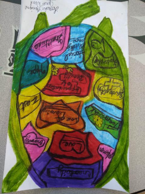 Student Tortoise Shell Artwork