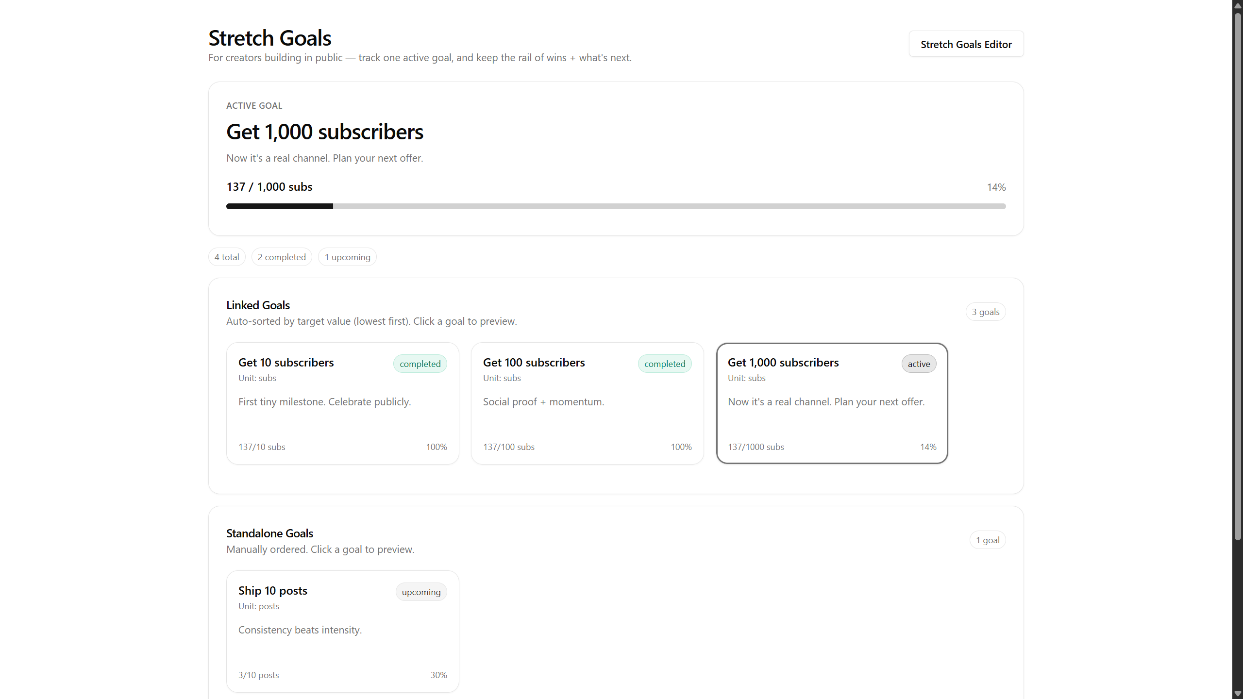 Stretch Goals - Module template preview