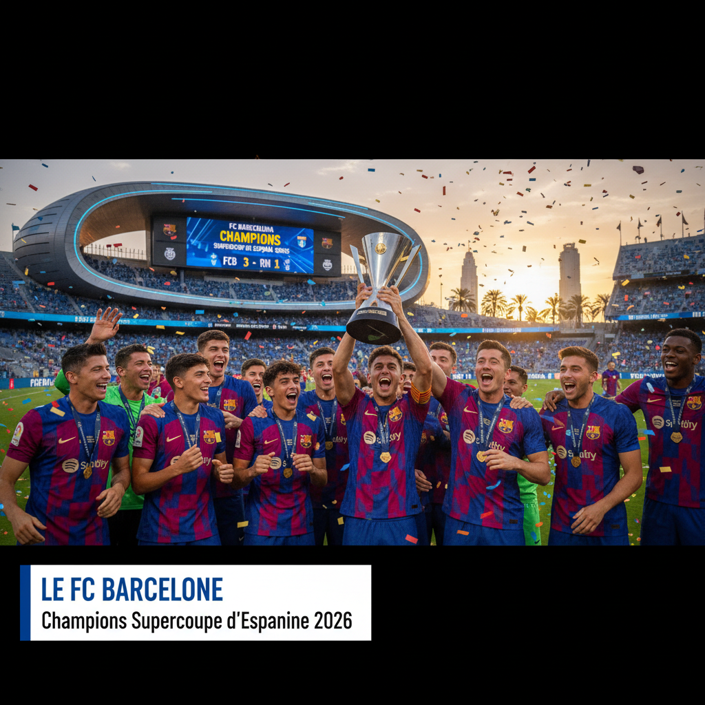Le FC Barcelone remporte sa 16ᵉ Supercoupe d'Espagne après une finale palpitante