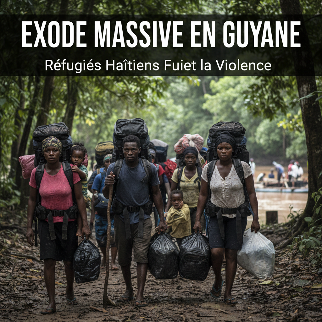 Haïti : Des milliers de réfugiés haïtiens en Guyane fuient la violence de leur pays