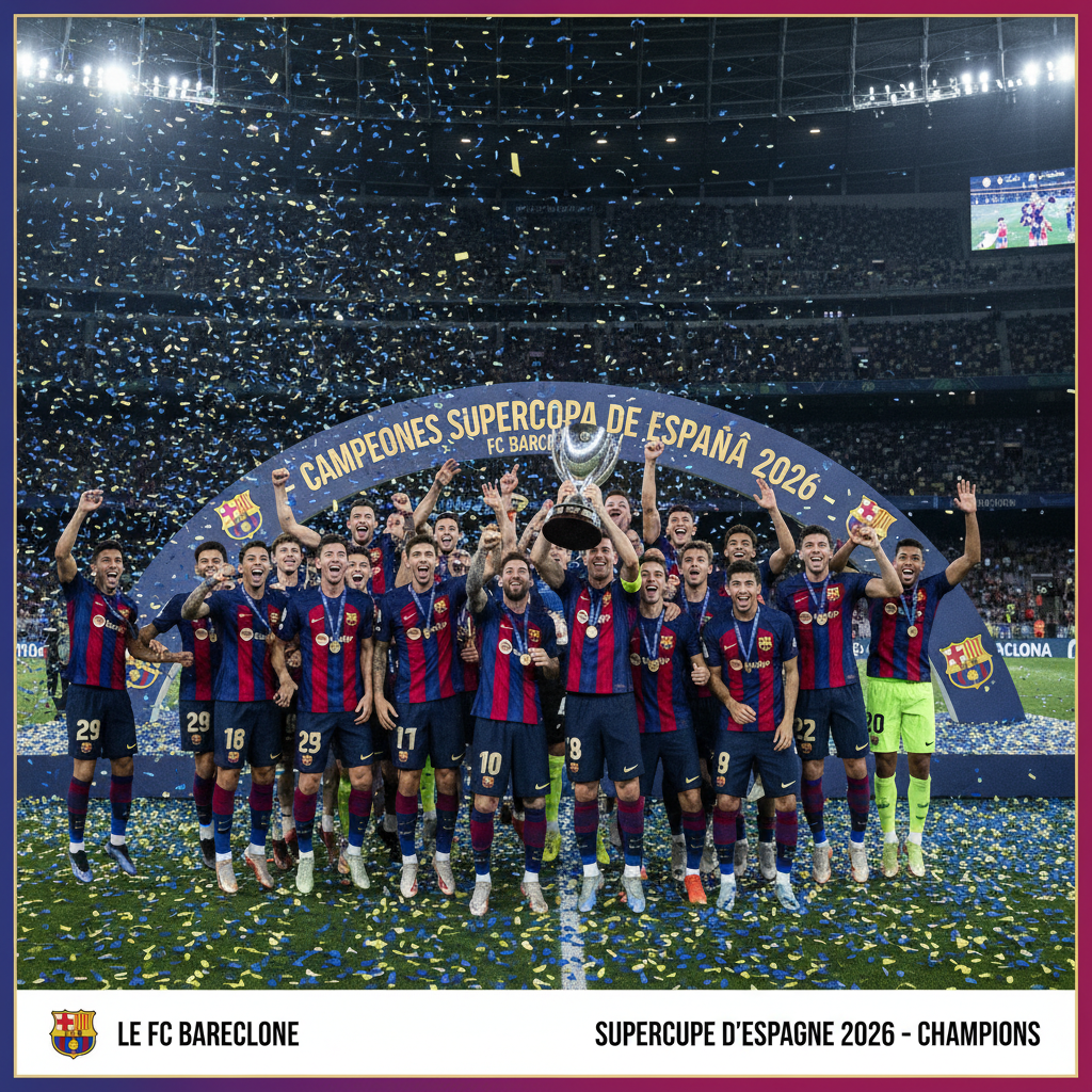 Le FC Barcelone remporte la Supercoupe d'Espagne 2026 après une finale palpitante