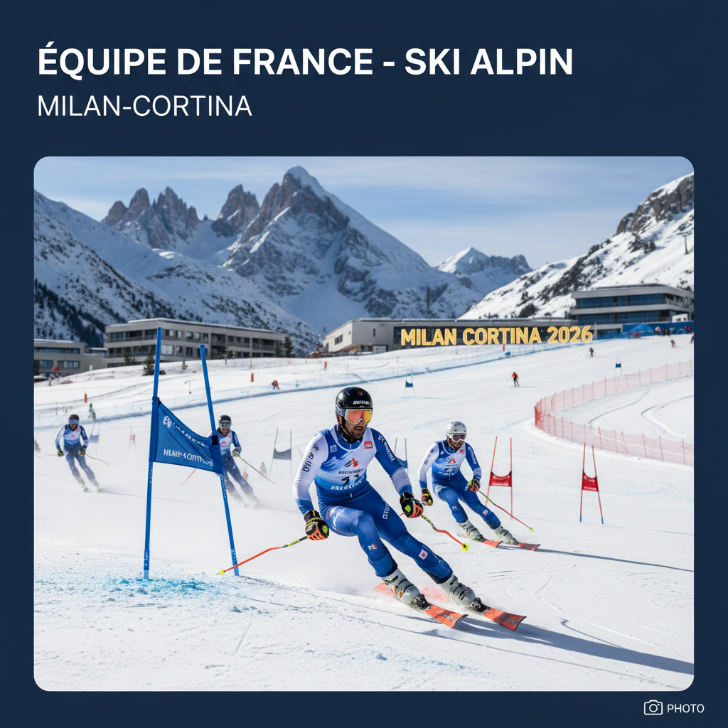 Les Bleus en quête de gloire aux Jeux Olympiques d'hiver de Milan-Cortina 2026