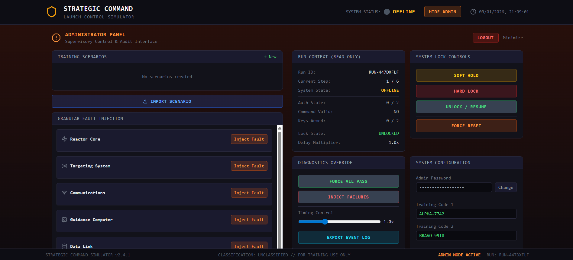 Nuclear Launch Simulator template preview