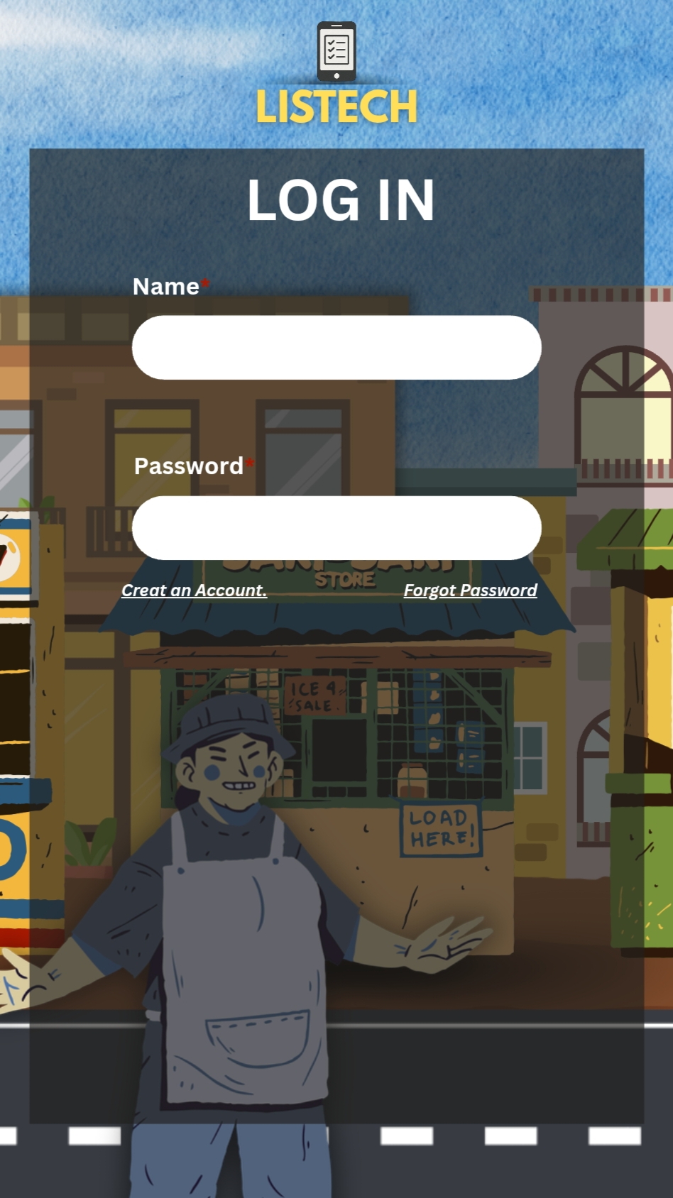 Listech template preview
