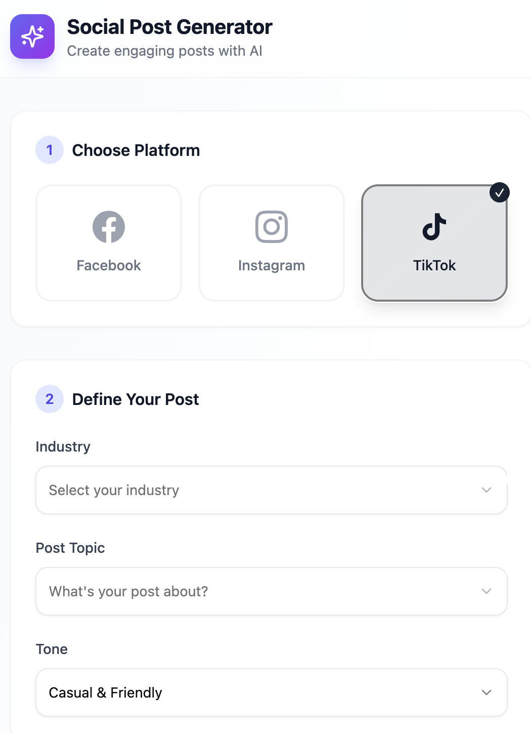 PostGenius template preview